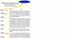 Desktop Screenshot of healthinbodyandsoul.com