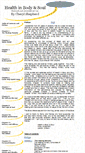 Mobile Screenshot of healthinbodyandsoul.com