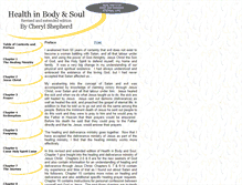 Tablet Screenshot of healthinbodyandsoul.com